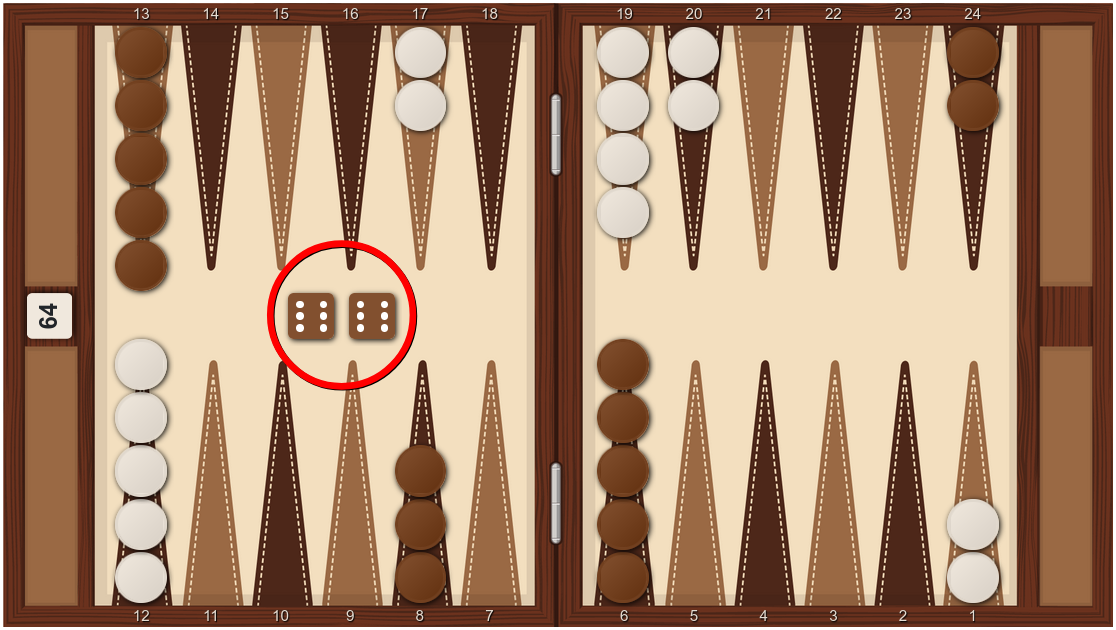 doubles in backgammon